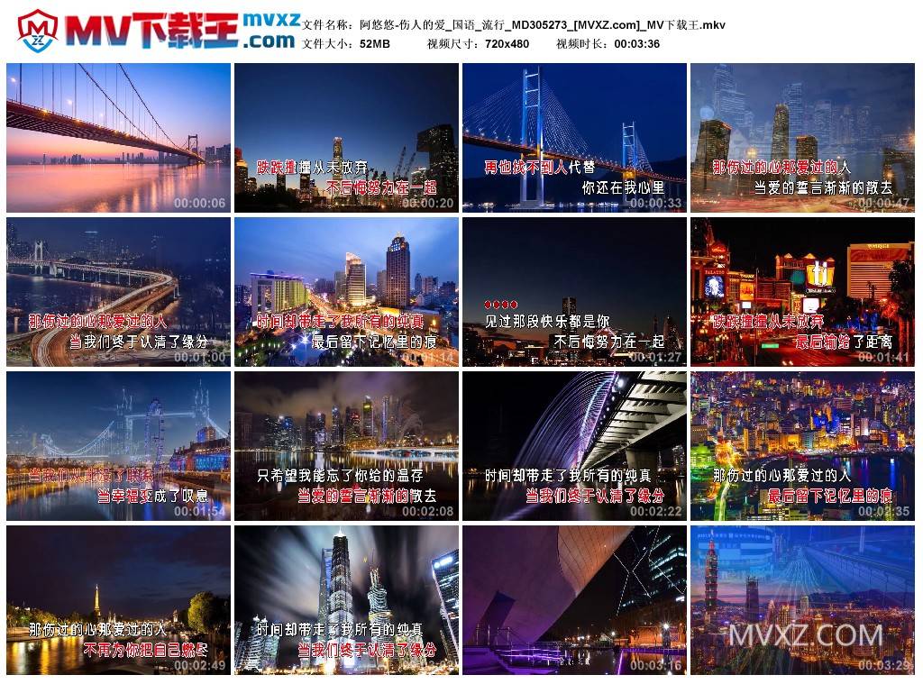 阿悠悠-伤人的爱_国语_流行_MD305273